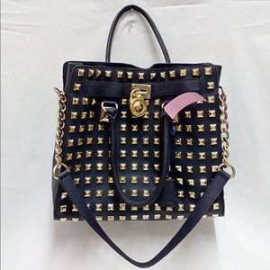 Michael kors pyramid studded Hamilton tote